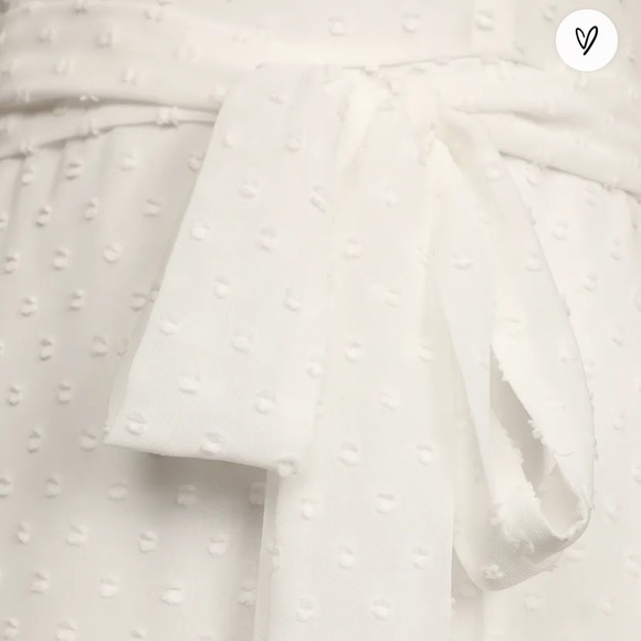 Dear To My Heart White Swiss Dot Tiered Ruffled Midi Dress - Picture 5 of 5